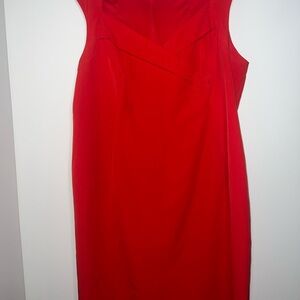 Chic Red Sleeveless Maxi Dress